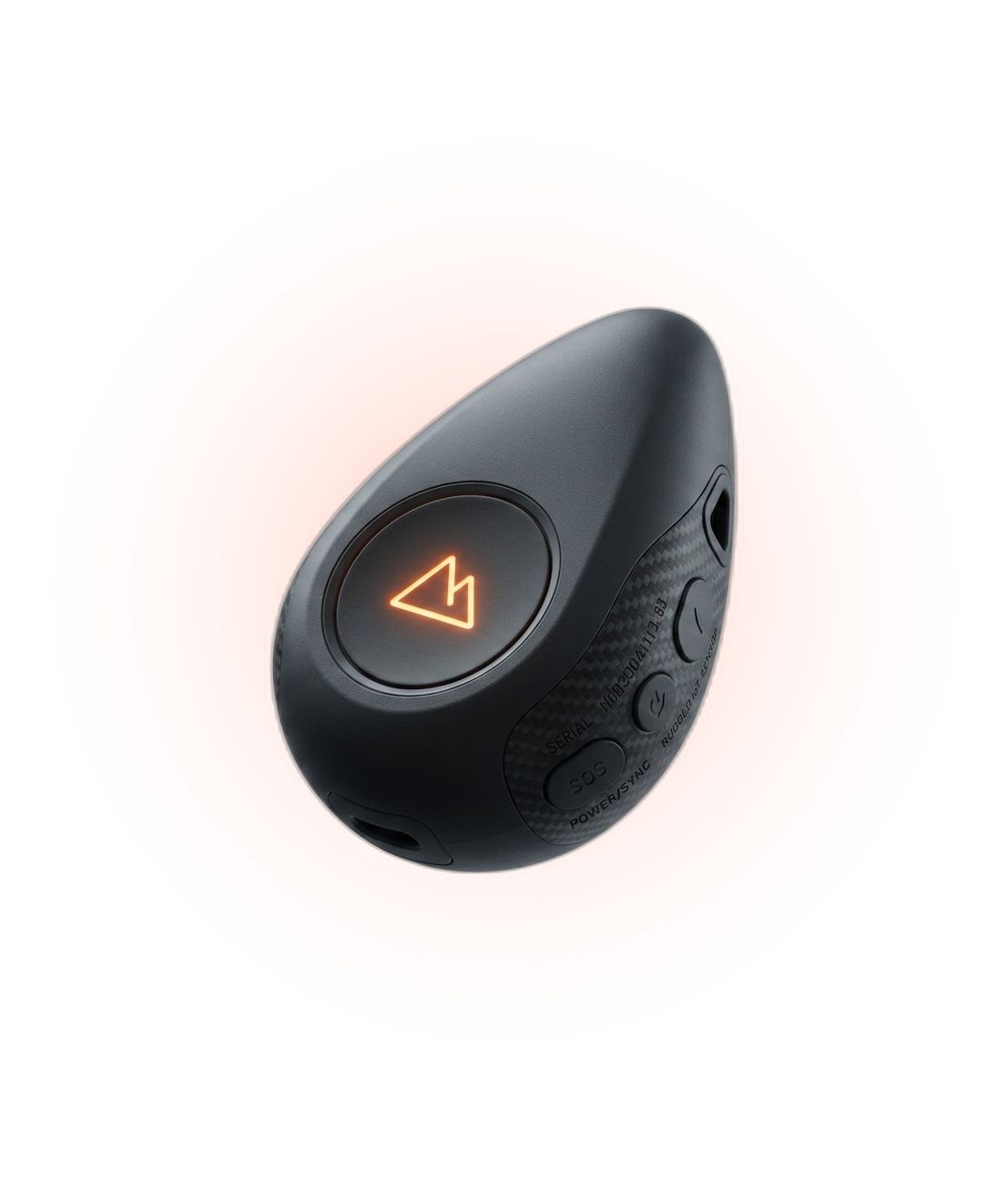 Snowlytics Device — sensor IoT con botón SOS y carcasa resistente